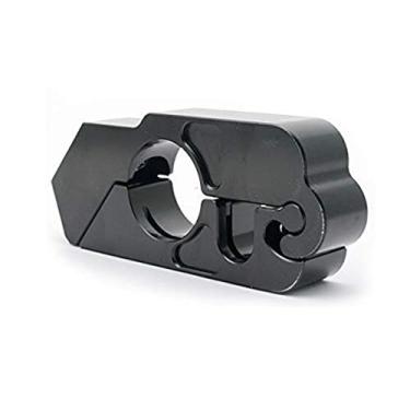 Imagem de Trava de guidão de motocicleta - MASO Trava de freio antirroubo de liga de alumínio para moto, moto, moto, moto, moto, quadriciclomotor, quadriculado, (preto)