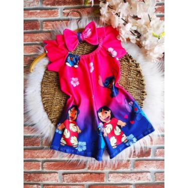 Imagem de Macacão Baby Menina Infantil Temático Lilo & Stitch - AUREA, 09 MESES 