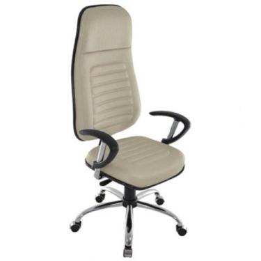 Imagem de Cadeira Presidente com Espaldar Alto Linha Blenda Bege - Design Office