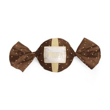 Imagem de Papel Trufa 14,5x15,5cm - Petit Poa Marrom Ouro - 100 unidades - Cromu