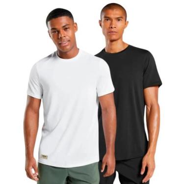 Imagem de Kit 2 Camisetas Básicas Masculina 100% Algodão - DALAMAR, Preto, GG