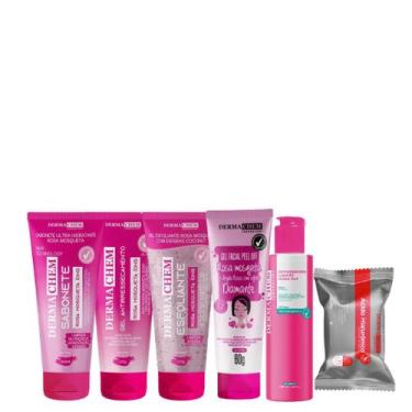 Imagem de Kit Skin Care Antiressecamento com Rosa Mosqueta e  Sabonete em Barra 