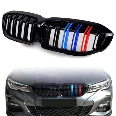Imagem de Grade Frontal BMW G20 G28 Black Piano 320 330 340 M GP Dupla - Veon