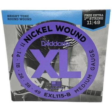 Imagem de Encordoamento 011 Cordas para Guitarra Tensão Regular - Nickel Wound E