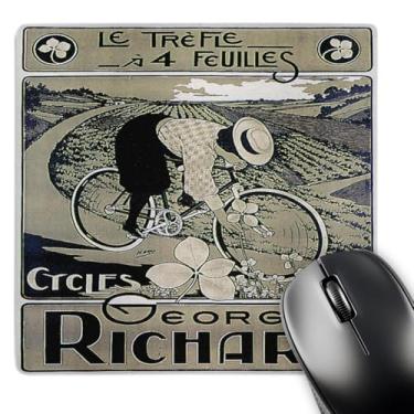 Imagem de 3dRose Mouse pad com pôster publicitário Le Trefle Cycles Georges Richard (mp_153261_1)
