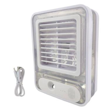 Imagem de Ventilador Umidificador De Mesa Touch 3 Velocidades Led Usb Casa Trabalho Estudos Portatil Silencioso Refrescante