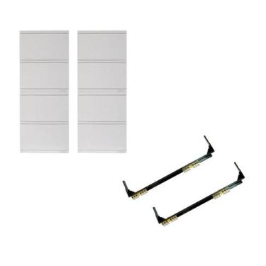 Imagem de Kit 2 Quadro de distribuição embutir para 48 disjuntores DIN + Kit 2 B