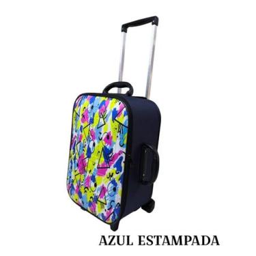 Imagem de MALA DE BORDO 10kg ANAC VÁRIAS CORES PARA VIAGEM - PAIVA BAG, Azul est