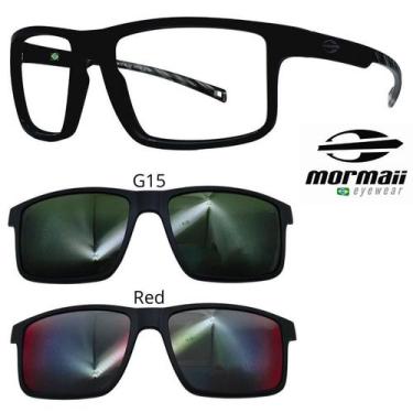 Imagem de Armação de Grau Mormaii 6127 Swap 5 ACJ com 2 Clipons, G15, Red