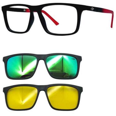 Imagem de Oculos Mormaii Swap 4 6112 A82 com 2 Clip On - Escolha a Cor, Verde, N