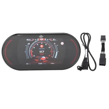 Imagem de Kimiss 12,3 Polegadas LCD Display Digital Painel Digital Speedometer Smart Gitegle Medidor de Viagem Grande Universal para a Maioria Dos Carros Pretos