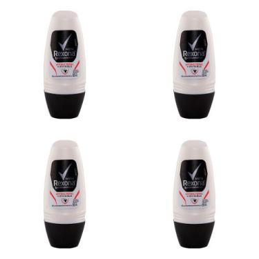 Imagem de Kit 4 Und Desodorante Roll-On Rexona Men Antibacterial+Invisible 50ml