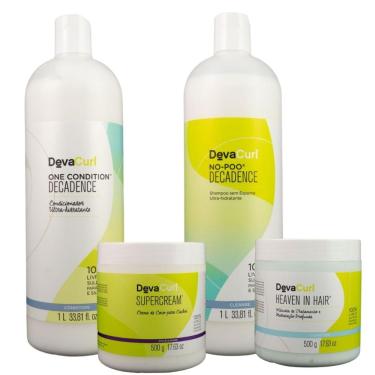Imagem de DevaCurl No-Poo Decadence Kit Salão (4 Produtos)