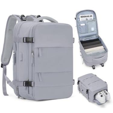 Imagem de Mochila coofay expansível para viajar de avião