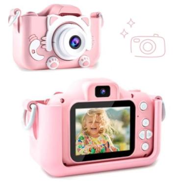 Imagem de Câmera Infantil Digital Gatinho – Máquina Fotográfica com Vídeo HD, Jogos e Efeitos Divertidos | Presente Educativo para Crianças (Rosa)