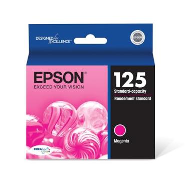 Imagem de EPSON T125 DURABrite Ultra Ink Cartucho magenta de capacidade padrão (T125320-S) para impressoras Epson Stylus e WorkForce selecionadas