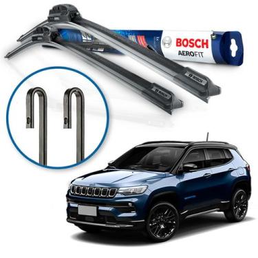 Imagem de Par Palheta Limpador Parabrisa Dianteira Aerofit Bosch Compass TDiesel