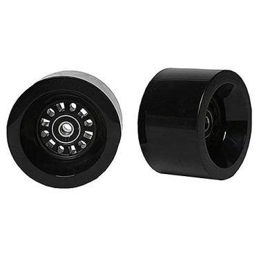 Imagem de FREEDARE Rodas de skate Longboard 83 mm com rolamentos e espaçadores (preto, 4 peças)