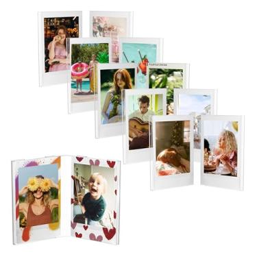 Imagem de WINKINE Moldura Instax, Polaroid Para Filme Fujifilm Mini, Fotos Instantâneas 2X3, Foto Pequena Mesa (Pacote Com 6 12 Filmes)