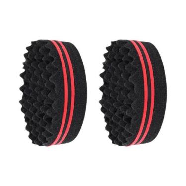 Imagem de Escova De Cabelo Afro Curl Magic Twist Dupla Face Com Esponja De Furos