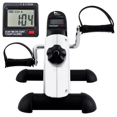 Imagem de Mini bicicleta ergométrica, himaly embaixo da mesa, pedal exercitador portátil para peddler de braço e perna com tela LCD