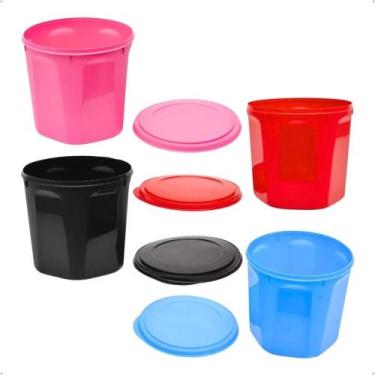 Imagem de Porta Ração ou Petiscos Pet Dispenser Com Tampa Vedada Cães ou Gatos -