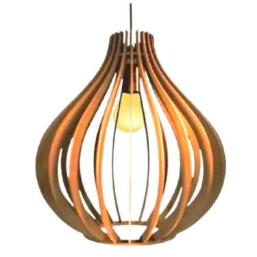 Imagem de Luminária Teto Tipo Pendente Filipinas Mdf - Completa Mdf Cru