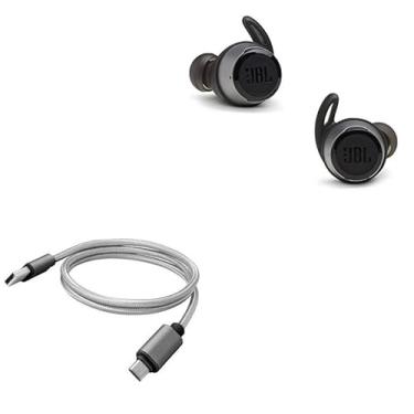 Imagem de Cabo BoxWave compatível com JBL Reflect Flow (cabo da BoxWave) - Micro USB DuraCable, cabo de carregamento Micro USB trançado para JBL Reflect Flow - Cinza espacial