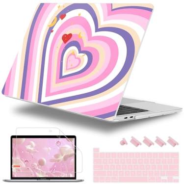 Imagem de Lepeoac Capa para MacBook Pro de 16 polegadas versão 2019 2020 modelo A2141, capa rígida de plástico com capa de teclado e protetor de tela para MacBook Pro de 16 polegadas com Touch Bar e Touch ID