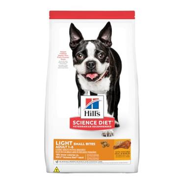 Imagem de Ração Hill's Science Diet Light com Baixas Calorias Pedaços Pequenos para Cães Adultos Sabor Frango 6.8kg