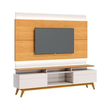 Imagem de Rack com Painel Classic +2G 2.2 com LED Nature com Off White - Imcal M