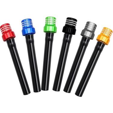 Imagem de Daorfaa Pacote com 6 tubos universais de ventilação de tampa de gás com esfera de válvula, mangueira de respiro de tanque de combustível para motocicletas 50cc-150cc, motos, quadriciclos, quadriciclos