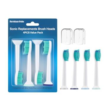 Imagem de Kit Refil Escova de Dente Elétrica Compatível C/Philips Colgate Sonicare SonicPro + Capa Protetora