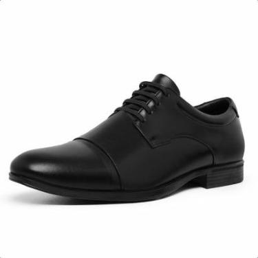 Imagem de Sapato Social Masculino Couro Confortável Resistente Cadarço-Masculino