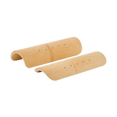 Imagem de KiBcsLic 2 Peças de Travesseiro de Pescoço E Suporte Lombar com Apoio de Pescoço de Bambu Leve E Ergonômico Adequado para Dormir E Por Longos Períodos, Almofada de pescoço de 5 cm