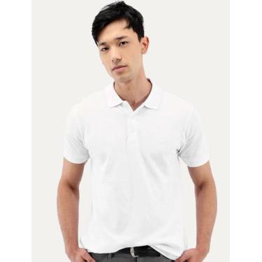 Imagem de Polo Dudalina Masculina Essentials Extra Cotton Light Icon Branca, S/P