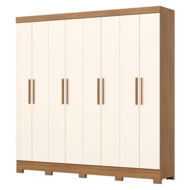 Imagem de Guarda-Roupa Casal 8 Portas 4 Gavetas B51 Briz Henn Roupeiro