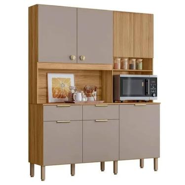 Imagem de Cozinha Compacta Tropical 7 Portas 2 Gavetas em MDP Nicioli