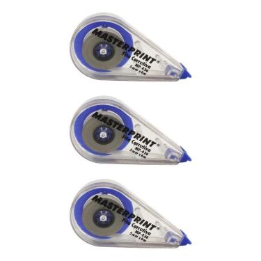 Imagem de 2X 3 Corretivos Fita Escolar Faculdade Errorex Branquinho