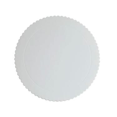 Imagem de Cake Board Tábua para Bolo Prato Para Bolo 32cm Redondo Festas SilverChef Branco