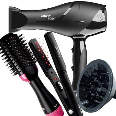 Imagem de Secador De Cabelo Taiff 1700w Ions Profissional Ar Quente Frio Preto D