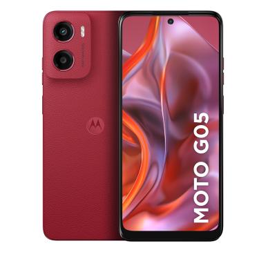 Imagem de Smartphone Motorola Moto G05 4G Tela 6,7” HD+ 256GB Câmera 50MP Vermelho