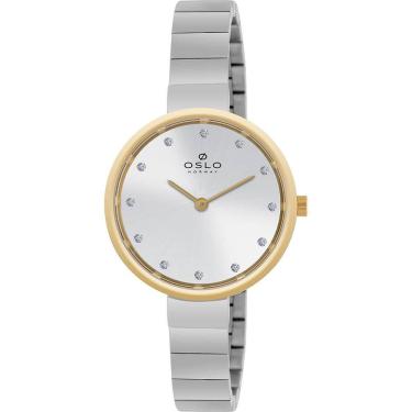 Imagem de Relógio Oslo Feminino Ref: Oftsss9t0075 S1sx Slim Bicolor