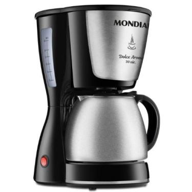 Imagem de Cafeteira Mondial C37 Jarra Inox 30 Xícaras 800W Preto 220V