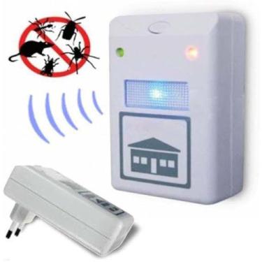 Imagem de Repelente Eletrônico Ultrassônico Inseto Ratos Baratas - DINWING