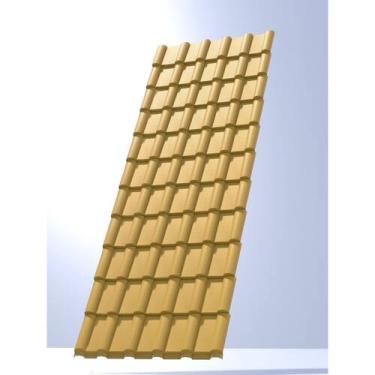 Imagem de Telha Pvc Plan 242x88cm Permatti Marfim