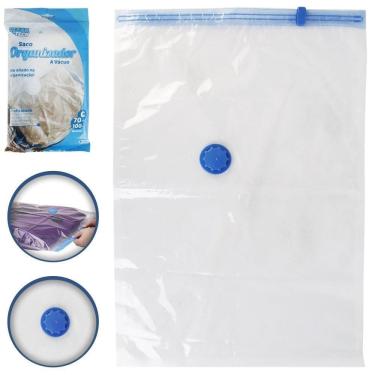 Imagem de Saco A Vácuo Para Roupas Toalhas E Cobertores 70Cm X 100Cm G