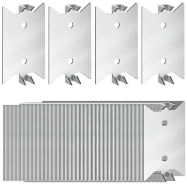 Imagem de IRENPORU 300 peças de placas de unha, placas de prego de 3 x 6 cm para parafusos de madeira, placas de unhas elétricas para proteção de fiação de encanamento