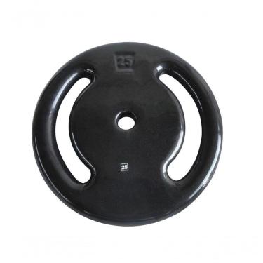 Imagem de Anilha Ferro Fundido Emborrachada Fitness Academia 25,0 Kg.