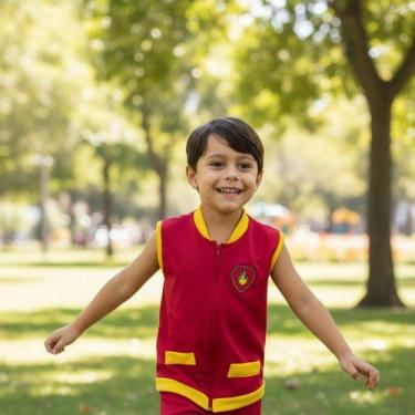 Imagem de Fantasia Colete Patrulha Canina Ryder Marshal Chase Rublle - Pequenos 